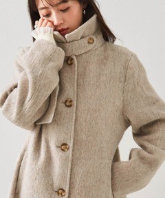CLANE LONG SHAGGY LADY MAXI COAT ベージュ セール】LONG SHAGGY LADY MAXI COAT（ステンカラーコート）｜CLANE