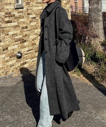 RANAN | 2WAYステンカラーシャギーコート(ステンカラーコート)