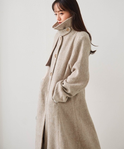 RANAN（ラナン）の「2WAYステンカラーシャギーコート（ステンカラー