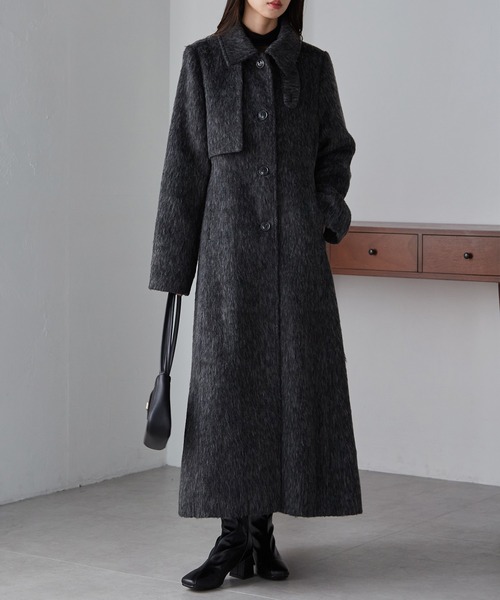 セール】2WAYステンカラーシャギーコート（ステンカラーコート