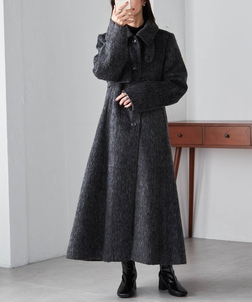 セール】2WAYステンカラーシャギーコート（ステンカラーコート