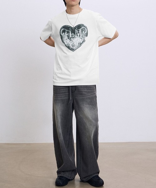tシャツ 「UNISEX」Filluminate／VintageハートT レディース メンズ セール】【UNISEX】Filluminate／VintageハートT（Tシャツ