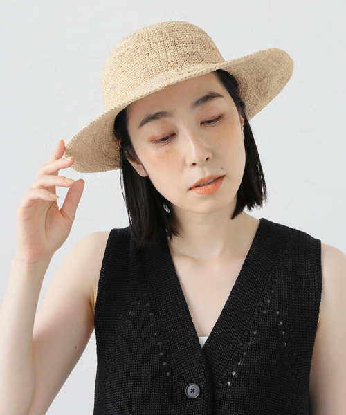 plage(プラージュ)の「RAFFIA ハット(ハット・レディース・ベージュ・FREE)」の8枚目の写真