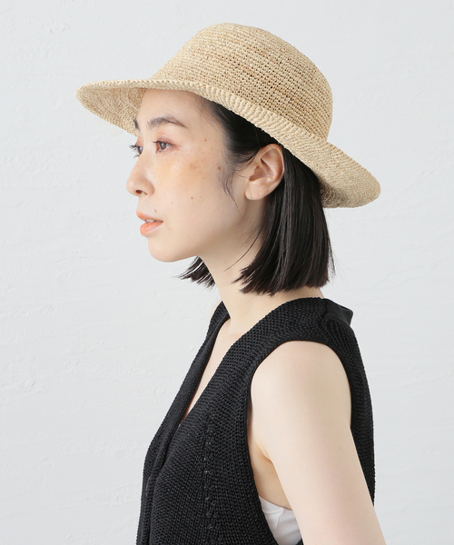 plage(プラージュ)の「RAFFIA ハット(ハット・レディース・ベージュ・FREE)」の9枚目の写真