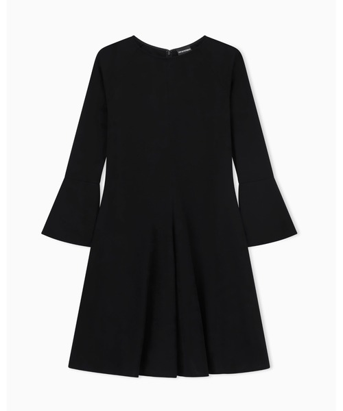EMPORIO ARMANI（エンポリオアルマーニ）の「【エンポリオ アルマーニ】フレアワンピース クレープジャージー（ワンピース・レディース・ブラック・36/38/40/42）」の2枚目の写真