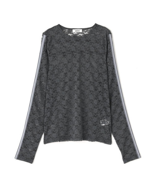 L.H.P(エルエイチピー)の「neuron/ニュウロン/ラインシアートップス(Tシャツ/カットソー・レディース・ブラック/グレー・F)」の10枚目の写真