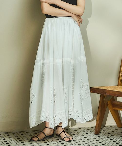 IENA イエナコットン レース スカート【新品・未使用品】 IENA（イエナ）の「コットンレーススカート（スカート）」 - WEAR