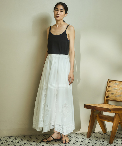 IENA（イエナ）の「コットンレーススカート（スカート）」 - WEAR
