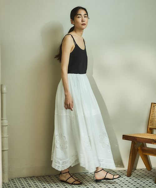 い*か様 IENA コットンレーススカート IENA（イエナ）の「コットンレーススカート（スカート）」 - WEAR