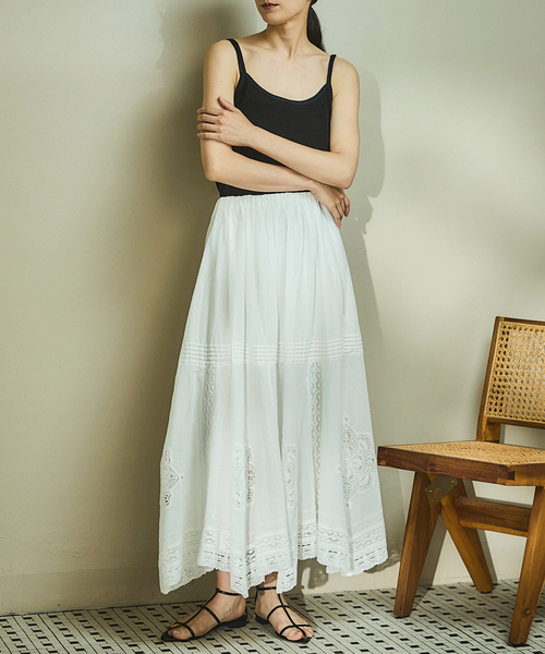 い*か様 IENA コットンレーススカート IENA（イエナ）の「コットンレーススカート（スカート）」 - WEAR