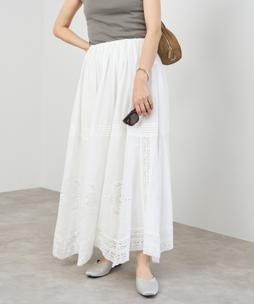 い*か様 IENA コットンレーススカート IENA（イエナ）の「コットンレーススカート（スカート）」 - WEAR