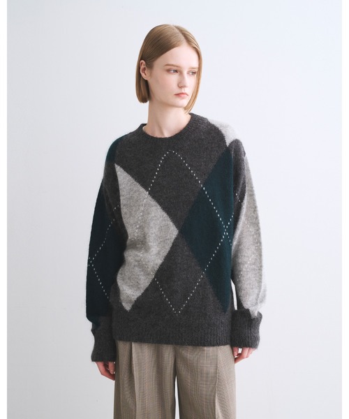 Traditional Weatherwear(トラディショナルウェザーウェア)の「REDDING(ニット/セーター・メンズ・グレー系その他/ネイビー系・XS)」の2枚目の写真
