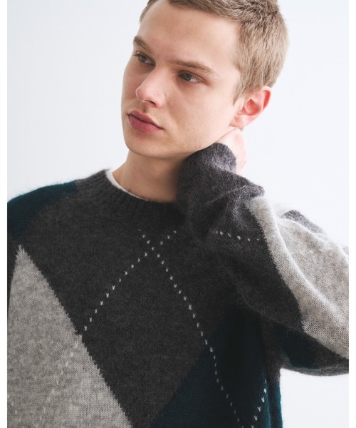 Traditional Weatherwear(トラディショナルウェザーウェア)の「REDDING(ニット/セーター・メンズ・グレー系その他/ネイビー系・XS)」の6枚目の写真