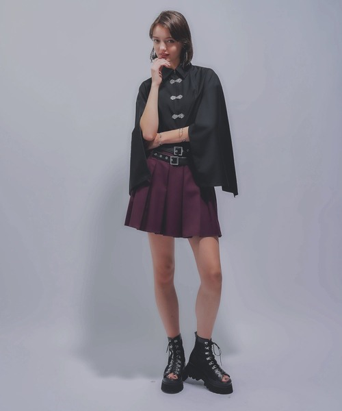 HARE（ハレ）の「チャイナパーツシャツ(HARE)（シャツ/ブラウス・レディース・ブラック/パープル/ブルー・FREE）」の4枚目の写真