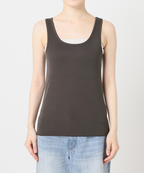 plage（プラージュ）の「《追加》sandwash loose タンク（タンクトップ・レディース・ホワイト/キャメル/チャコールグレー・FREE）」の19枚目の写真