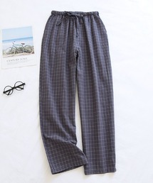 REBALANCE | メンズ 綿100％ チェックパジャマパンツ(その他パンツ)