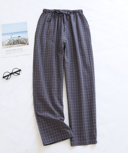 REBALANCE(リバランス)の「メンズ 綿100% チェックパジャマパンツ(その他パンツ・メンズ・A/B/D/C・MEDIUM/X-LARGE/LARGE)」の1枚目の写真