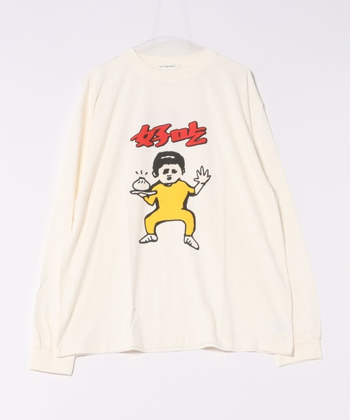 MARKEY'S(マーキーズ)の「【YUKI HORIMOTO】別注L/S Tee/おとな(Tシャツ/カットソー・レディース・キナリ/オフホワイト/ホワイト・180cm/170cm/160cm)」の4枚目の写真