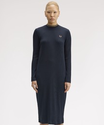 FRED PERRY（フレッドペリー）の「Tipped Mock Neck Ribbed Dress
