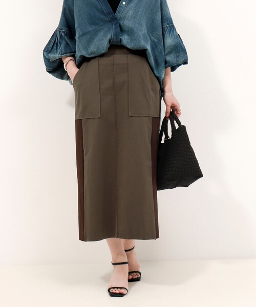 セール】ジャージーピンタックナロースカート（スカート）｜MICO