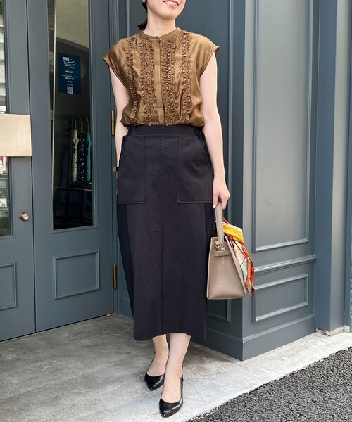 セール】ジャージーピンタックナロースカート（スカート）｜MICO