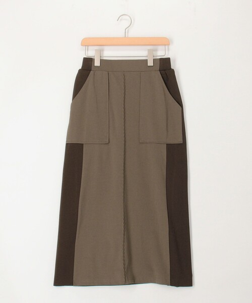 MICO COULIER(ミコクリエ)の「ジャージーピンタックナロースカート(スカート・レディース・ブラウン/ブラック・38/36)」の20枚目の写真