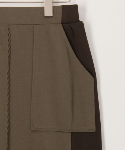 MICO COULIER(ミコクリエ)の「ジャージーピンタックナロースカート(スカート・レディース・ブラウン/ブラック・38/36)」の22枚目の写真