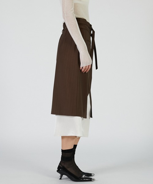 PRANK PROJECT(プランクプロジェクト)の「スーチングミディスカート / Suiting Midi Skirt(スカート・レディース・ブラック/ブラウン・36/38)」の13枚目の写真
