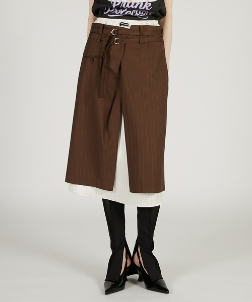 PRANK PROJECT(プランクプロジェクト)の「スーチングミディスカート / Suiting Midi Skirt(スカート・レディース・ブラック/ブラウン・36/38)」の21枚目の写真