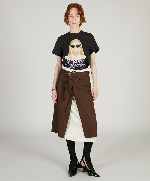 PRANK PROJECT(プランクプロジェクト)の「スーチングミディスカート / Suiting Midi Skirt(スカート・レディース・ブラック/ブラウン・36/38)」の19枚目の写真