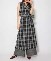 金魚草⭐️ページ♪ザラ★ブラックフェイクレザーロングベスト Foil Print Stripe Square Long Coat(S Black): Vintage 1.1