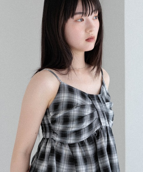 Heather(ヘザー)の「オンブレチェックリボンビスチェ 581150(キャミソール・レディース・レッド系その他/グレー系その他/ブラック系その他・FREE)」の20枚目の写真