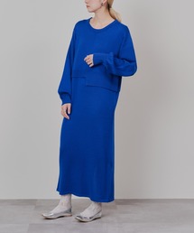 TEVALT | レイヤードライクニットワンピース(ワンピース)