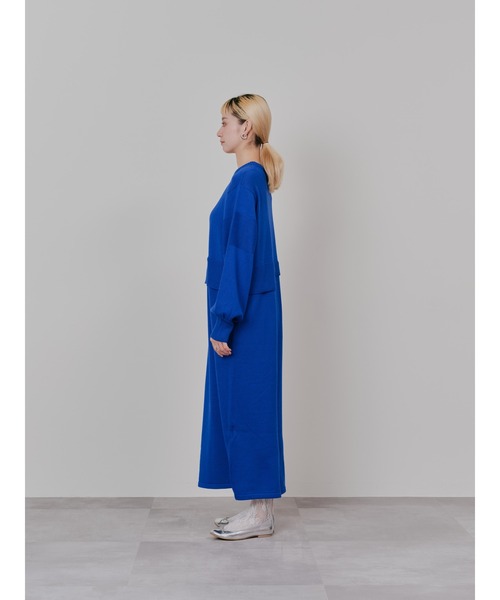 TEVALT（ヴァレット）の「レイヤードライクニットワンピース（ワンピース・レディース・ロイヤルブルー/ブラック/チャコールグレー・38）」の18枚目の写真