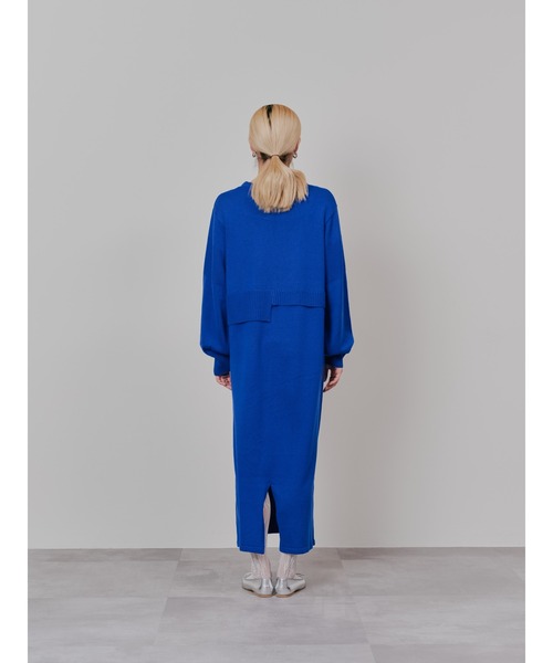 TEVALT（ヴァレット）の「レイヤードライクニットワンピース（ワンピース・レディース・ロイヤルブルー/ブラック/チャコールグレー・38）」の19枚目の写真