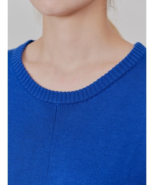 TEVALT（ヴァレット）の「レイヤードライクニットワンピース（ワンピース・レディース・ロイヤルブルー/ブラック/チャコールグレー・38）」の12枚目の写真