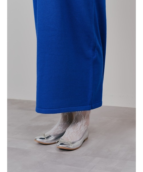 TEVALT（ヴァレット）の「レイヤードライクニットワンピース（ワンピース・レディース・ロイヤルブルー/ブラック/チャコールグレー・38）」の14枚目の写真