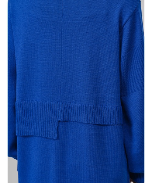 TEVALT（ヴァレット）の「レイヤードライクニットワンピース（ワンピース・レディース・ロイヤルブルー/ブラック/チャコールグレー・38）」の13枚目の写真