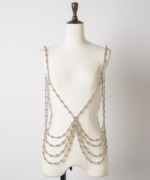 room153（ルームイチゴサン）の「2wayビーズビスチェ（その他トップス・レディース・シルバー・FREE）」の16枚目の写真