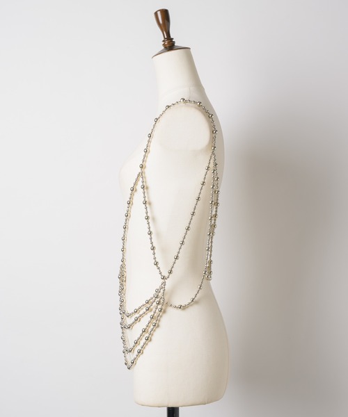 room153（ルームイチゴサン）の「2wayビーズビスチェ（その他トップス・レディース・シルバー・FREE）」の17枚目の写真