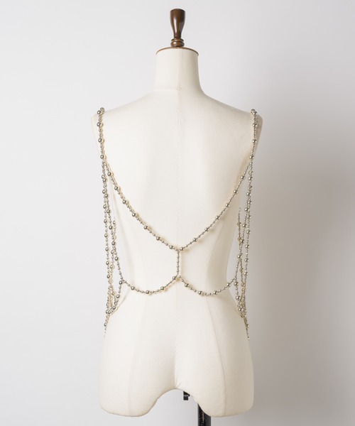 room153（ルームイチゴサン）の「2wayビーズビスチェ（その他トップス・レディース・シルバー・FREE）」の18枚目の写真