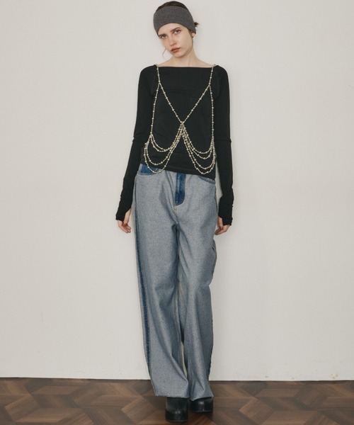 room153（ルームイチゴサン）の「2wayビーズビスチェ（その他トップス・レディース・シルバー・FREE）」の6枚目の写真