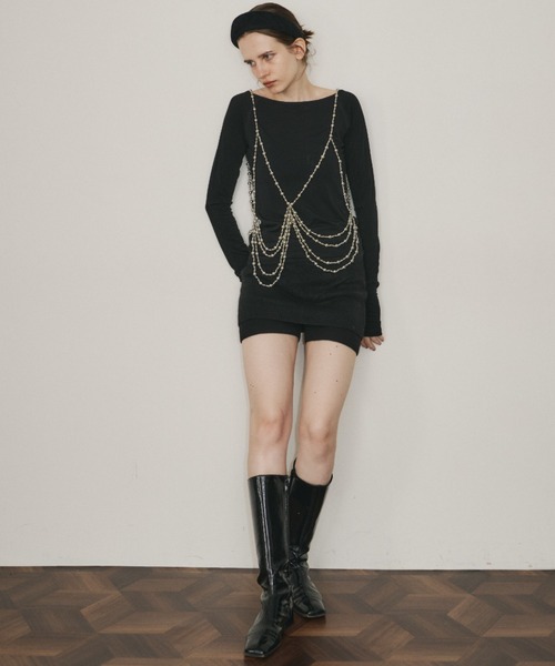 room153（ルームイチゴサン）の「2wayビーズビスチェ（その他トップス・レディース・シルバー・FREE）」の9枚目の写真