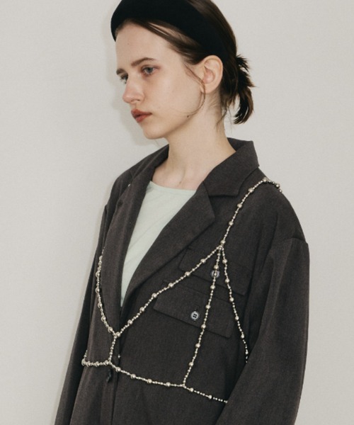 room153（ルームイチゴサン）の「2wayビーズビスチェ（その他トップス・レディース・シルバー・FREE）」の4枚目の写真