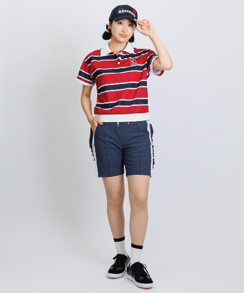 archivio(アルチビオ)の「<LADIES>袖フリルマルチポロシャツ(ポロシャツ・レディース・レッド/ネイビー/ベージュ・S/M/L)」の22枚目の写真