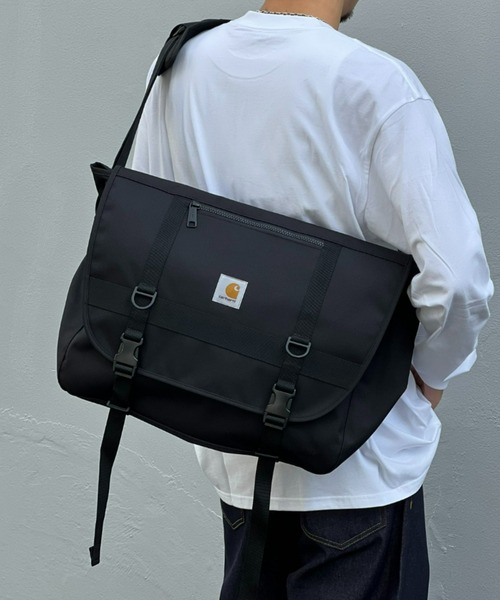 Carhartt（カーハート）の「【Carhartt WIP】JAKE MESSENGER BAG（メッセンジャーバッグ・メンズ・ブラック/ブラウン・ONE SIZE）」の2枚目の写真