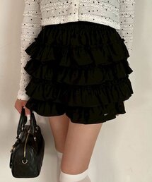 OLIVE des OLIVE | チュールティアードミニスカパン(その他パンツ)