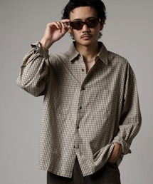 JUNGLE STORM（ジャングルストーム）の「JUNGLESTOTM L/S小格子チェックショートレングスシャツ（シャツ/ブラウス）」