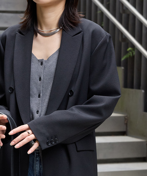 追加2》ウールライクストレッチジャケット（テーラードジャケット