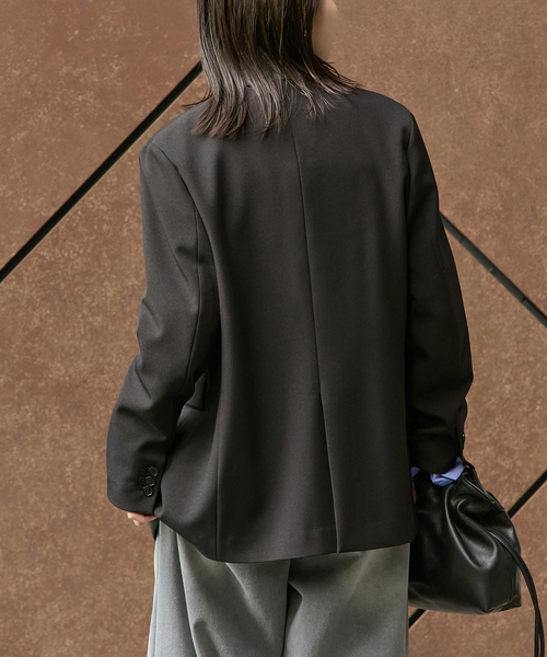 追加2》ウールライクストレッチジャケット（テーラードジャケット